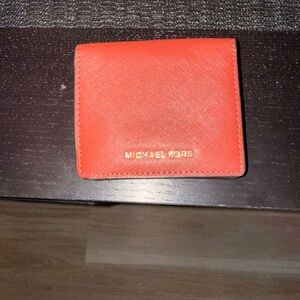 Michael Kors Vibrant Orange Wallet